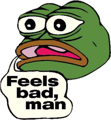 5801526 Sec Pepe Feels Bad Clipart Large Size Png Image Pikpng