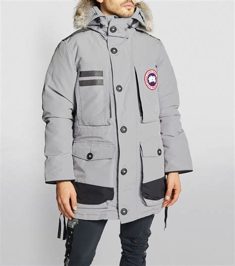 mens canada goose grey macculloch parka harrods uk