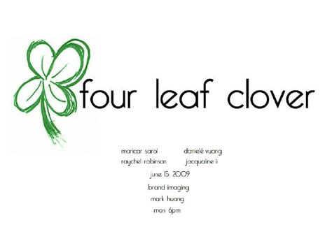 Four Leaf Clovers Presentation