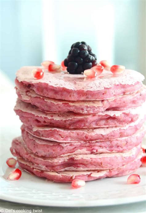Vegan Pink Beet Pancakes For Pink October — Dels Cooking Twist