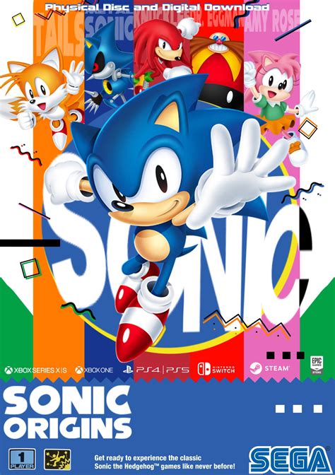 Made A Kinda Bad Jpn Box Art Cover For Sonic Origins Featuring Sonic