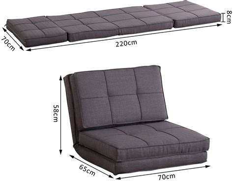 Use it as an ottoman for additional seating, and unfold it to create sleeping space at night. Homcom Single Sofa Bed Fold Out Guest Chair Foldable Futon ...