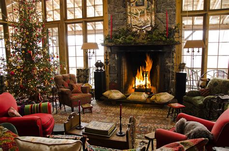 Christmas Fireplace Fire Holiday Festive Decorations R Wallpaper