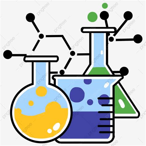 Vaso Químico Ilustración De Dibujos Animados Ilustración Química Equipo