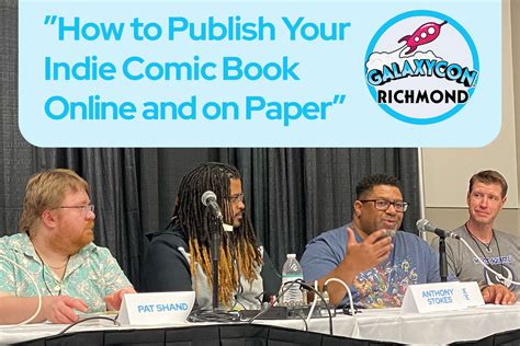 watch our indie comics creators panel at galaxycon richmond 2023 indie comics zone