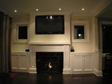 We did not find results for: Fireplace mantel with built in cabinets - Traditional ...