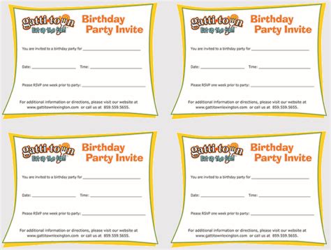 Diy Birthday Invitation 08 Document Templates