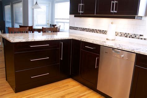 Refacing kitchen cabinets ideas and tips traba homes. Cabinet Refacing done in Cherry Veneer - Contemporary ...
