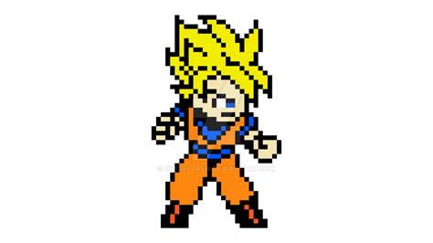 Goku Super Saiyan 8 Bit Render 4k Quality By Deydeydrew On Deviantart