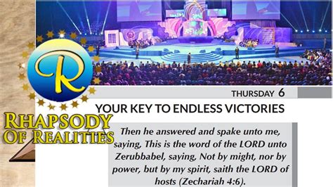 Rhapsody Of Realities Devotional Thursday August 06 2020 Your Key To Devotions Reality