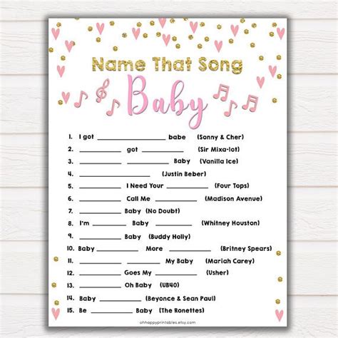 Popular music we have 300+ popular music databases and ready for you. Name That Song Baby Shower Game, Baby Song Games, Name ...