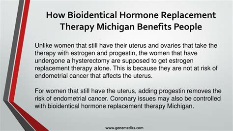 ppt how bioidentical hormone replacement therapy michigan benefits people powerpoint