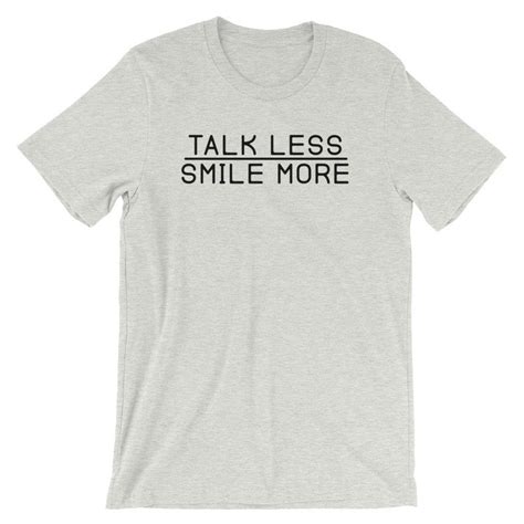 Talk Less Smile More Hamilton Saying Short Sleeve Unisex Etsy