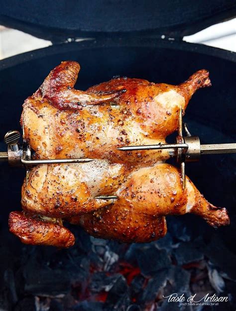 How To Make Rotisserie Chicken On A Grill Taste Of Artisan Best Rotisserie Chicken Recipe