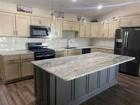 Gray Fantasy Granite Countertops For Chambersburgpa Kitchen Abella