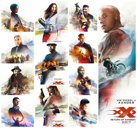 Return Of Xander Cage Character Posters Xxxthemovie Fsm Media