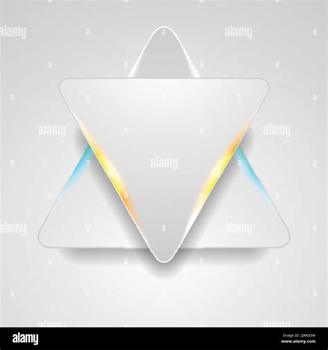 Grey Triangles With Blue And Orange Glowing Light Abstract Background