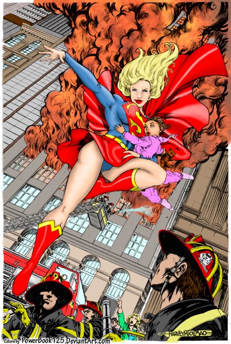 Supergirl Saves The Day Color By Powerbook125 On Deviantart