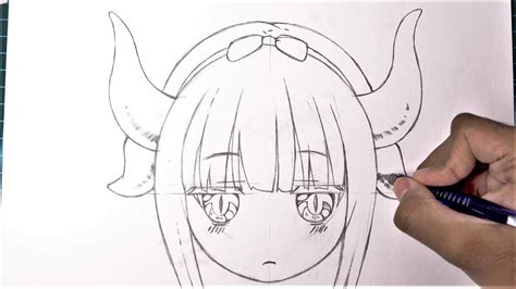 How To Draw A Dragon Loli Kanna Kobayashi Easy Drawing Tutorial