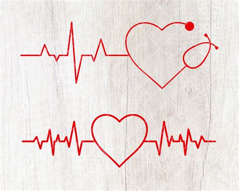 Heartbeat Svg Bundle Heart Beat Svg Heartbeat Clipart Nurse Etsy