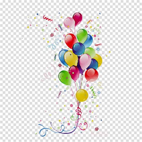Happy Birthday Background Clipart Birthday Balloon Graphics