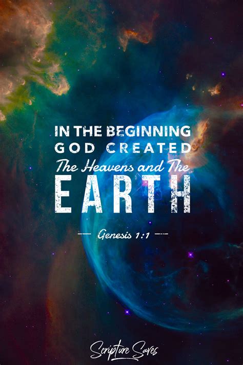 In The Beginning God Created The Heavens And The Earth Genesis 11