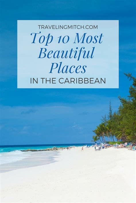 The Beach With Text Overlay That Reads Top 10 Most Beautiful Places In