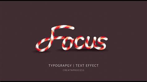 Typography Text Effect Adobe Illustrator Focus Part 1 Youtube