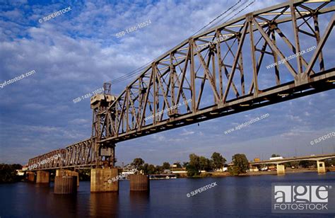 Junction Rail Bridge Little Rock Arkansas Usa Stock Photo Picture