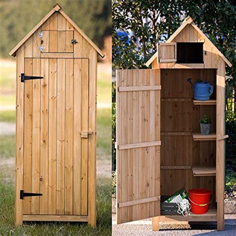 Oneverybaby Fir Wood Arrow Shed With Single Door Wooden Garden Shed