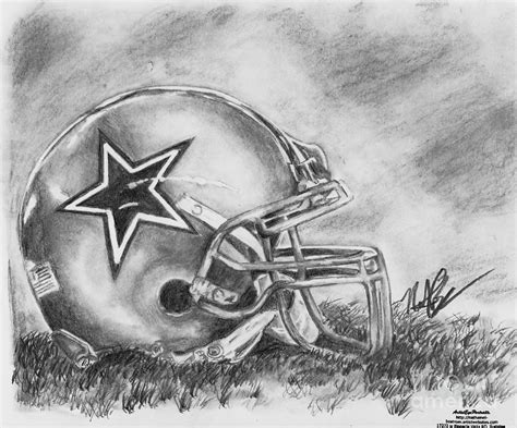 Dallas Cowboys Drawing By Nathaniel Bostrom Fine Art America