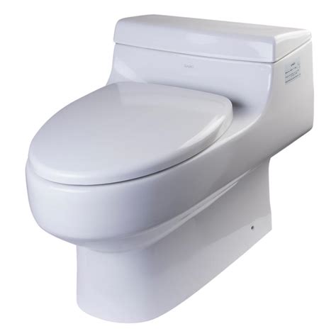 Eago 1 Piece 16 Gpf Single Flush Elongated Toilet In White Tb352 The
