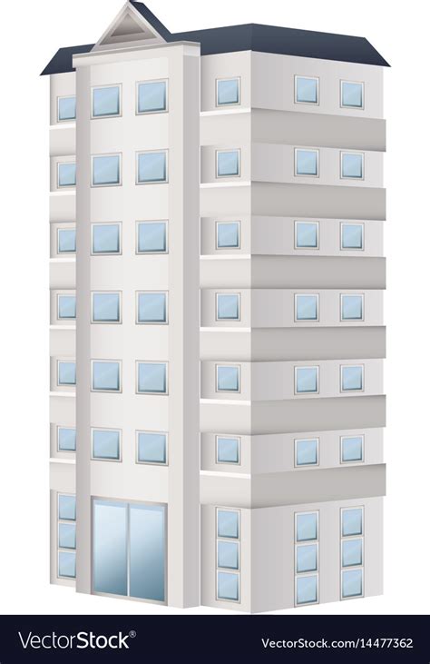 3d Design For Apartment Building Royalty Free Vector Image