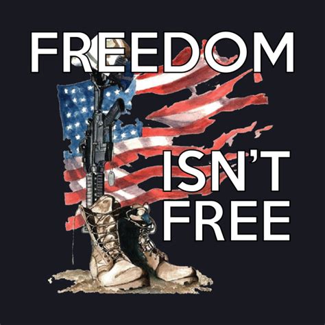 Freedom Isn T Free Freedom Isnt Free Veteran Baseball T Shirt