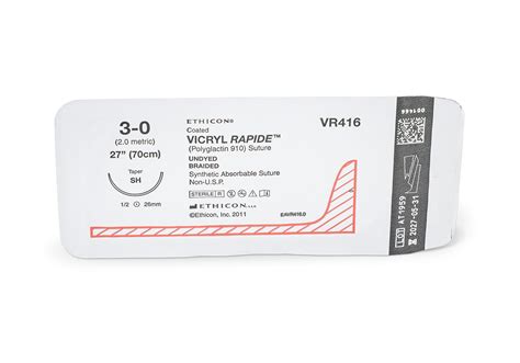 Vicryl Rapide Polyglactin 910 Suture By Ethicon Jandj Medtech