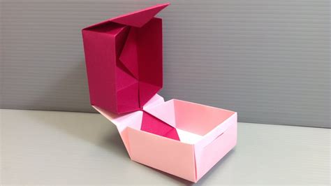 Valentines Day Origami Hinge Box With Closure Youtube
