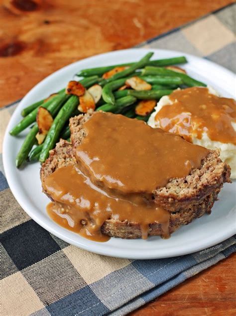 Meatloaf With Gravy Emily Bites Recipe Meatloaf With Gravy