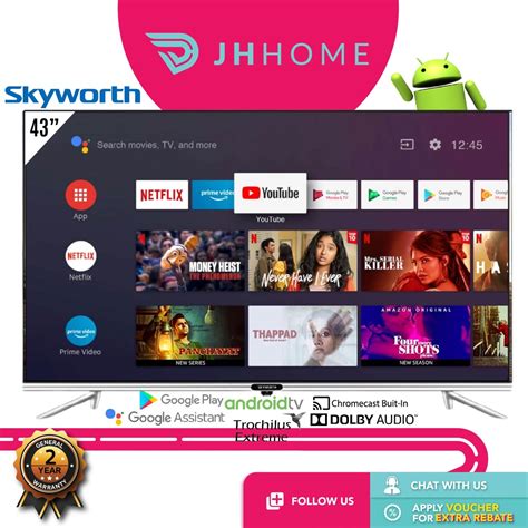 Skyworth Inch K Android Smart Full Hd Led Tv Tb Shopee Malaysia