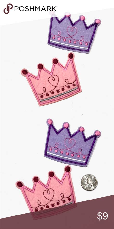 Crown Patch Iron On Cute Pink Princess Girl Diy Diy For Girls Cute