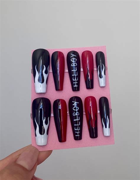 Lil Peep Hellboy Press On Nails Etsy UK