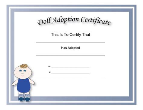 40 Real And Fake Adoption Certificate Templates Printabletemplates