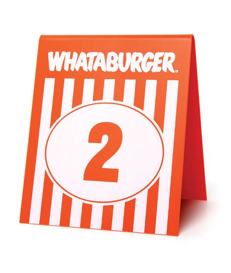 Lowest Prices Whataburger Table Tents Free Shipping And Return Cheap