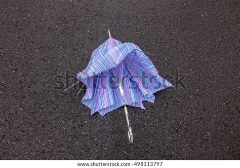 Broken Umbrella Stock Photo Edit Now 498113797