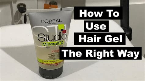 How To Use Hair Gel The Right Way Youtube