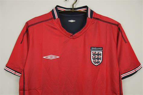 The Retro Kits England 2002 Away Red Kit