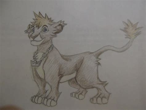 sora lion form by crayzeecath on deviantart