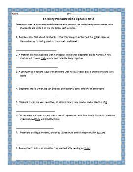 Then, put your grammar knowledge into practice by doing the exercises. Pronoun-Noun Agreement Activity | Nouns, pronouns ...