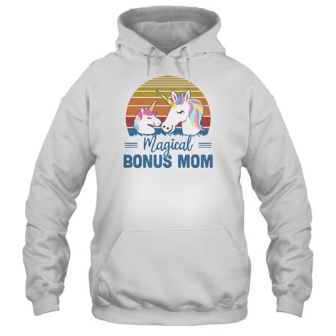 Funny Stepmom T Magical Bonus Mom Unicorn Vintage Shirt And Hoodie