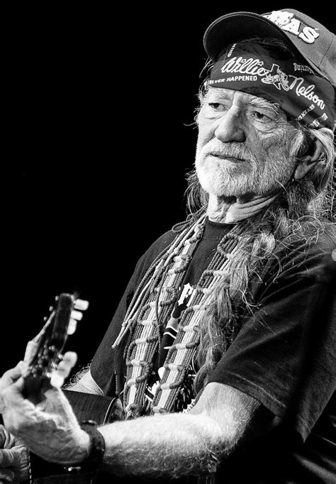 Willie Nelson In Black And White Photograph By Joseph Rouse Fine Art America