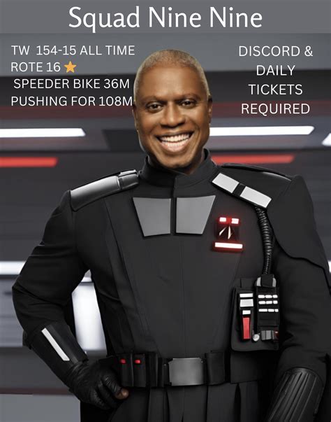 Squad Nine Nine wants you! : r/swgoh_guilds
